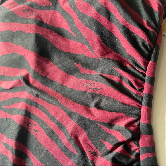 NWT MICHAEL KORS Maroon Animal Print Swimsuit Size 4 - Picture 8 of 10